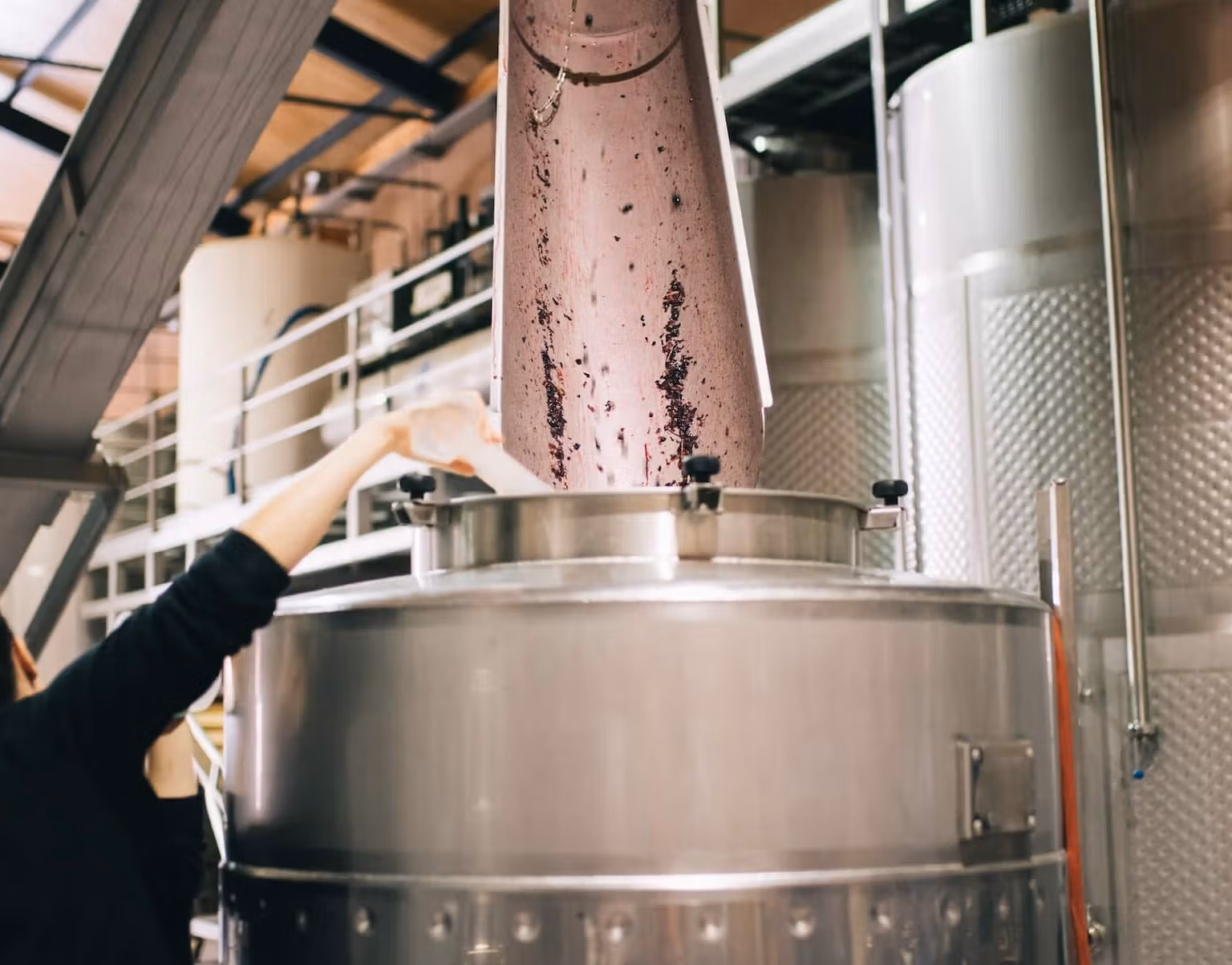 stainless steel wine fermentation tanks