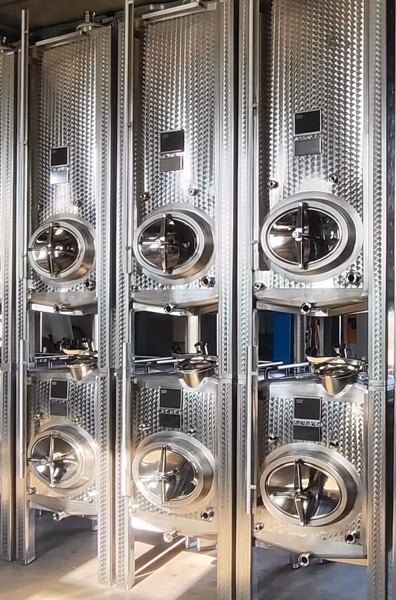 rectangular stainless steel tanks for wine fermentation